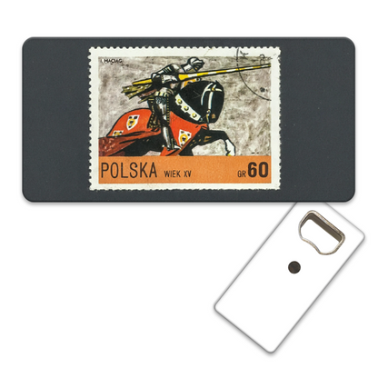Magnetyczny otwieracz do butelek – motyw Polska, pamiątka, dekoracja, barware