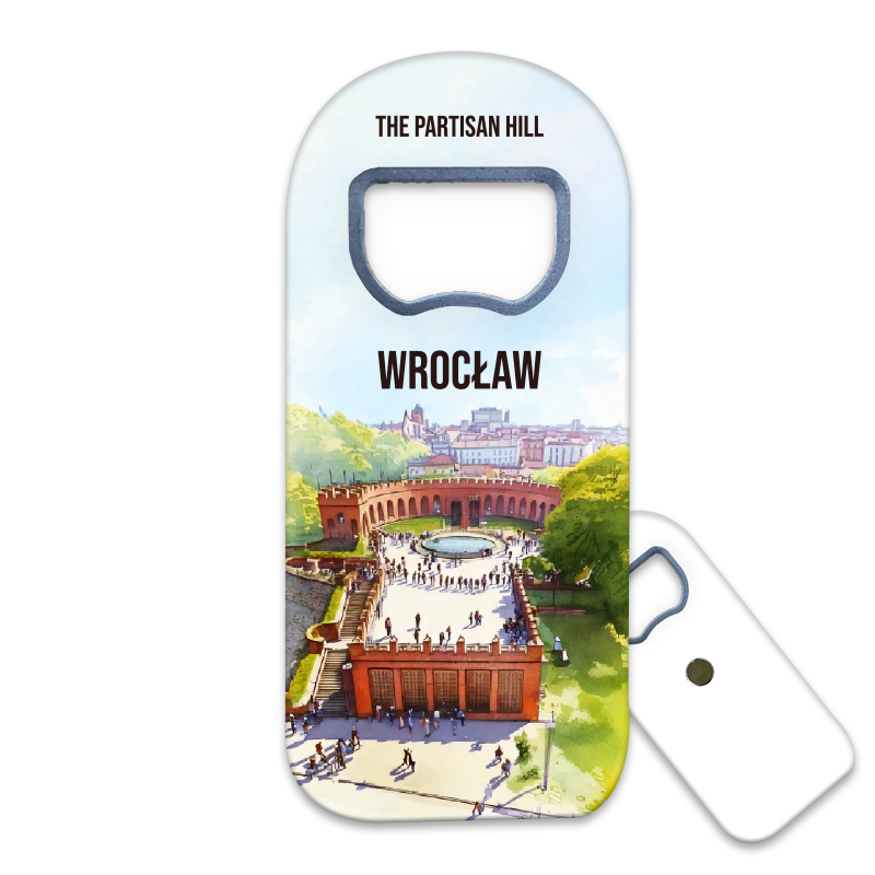 Magnetyczny otwieracz do butelek – motyw Wrocław, Polska, pamiątka, dekoracja, barware